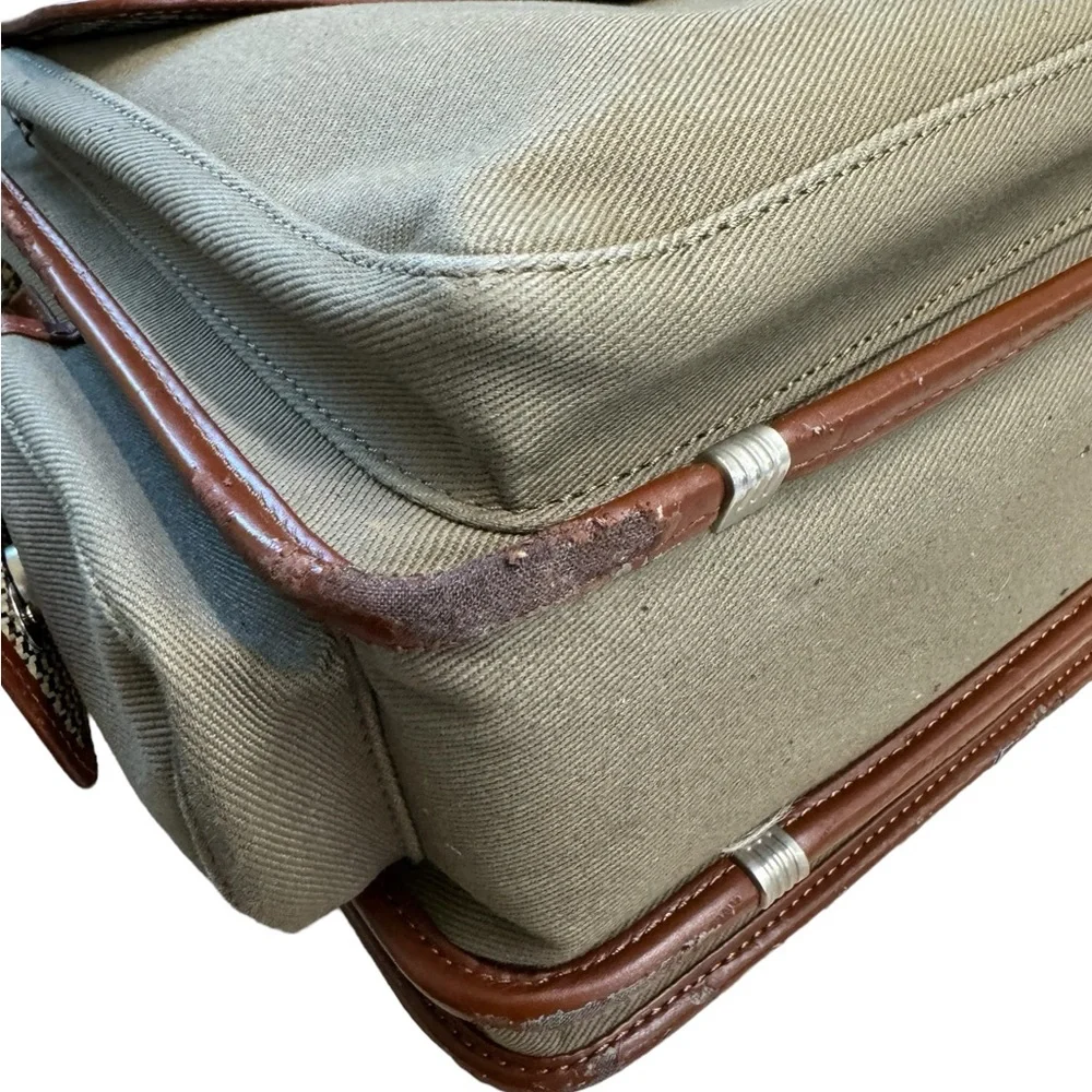 Vintage Sysco Co Cutter & Buck Promo Large Briefcase Laptop Bag AGED WORN